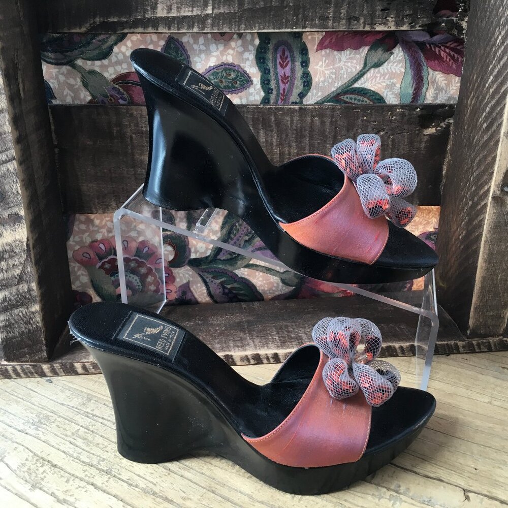 Reed Evins Rust Wedge Sandal Size 6